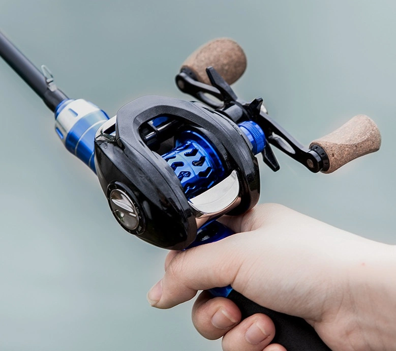 Low Profile Carbon Fiber Drag Fishing Reel with Spool Lightweight Metal Left Hand Wyz21348