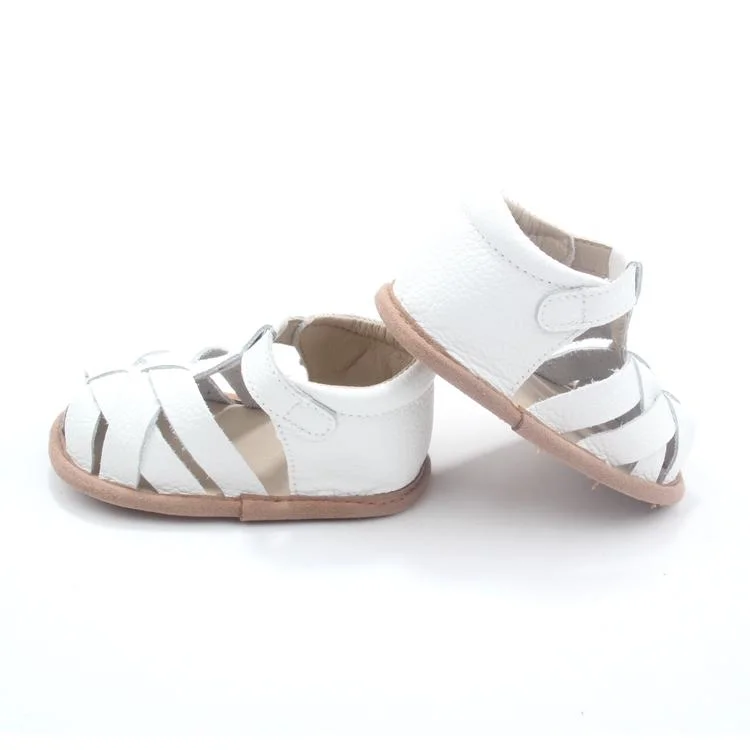 Strappy Style Real Leather Kids Unisex Sandals